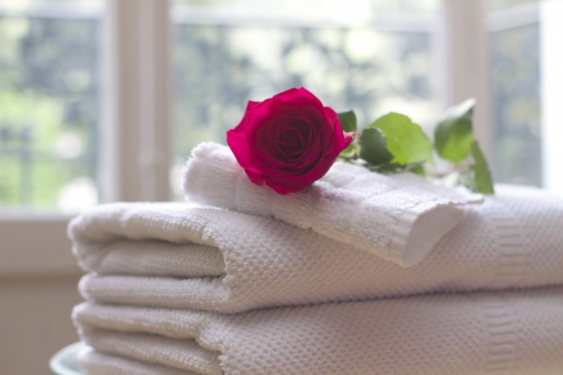 chambre-hote-ST CYR SUR MER-min_towel_rose_clean_care_salon_spa_white_bath-731641